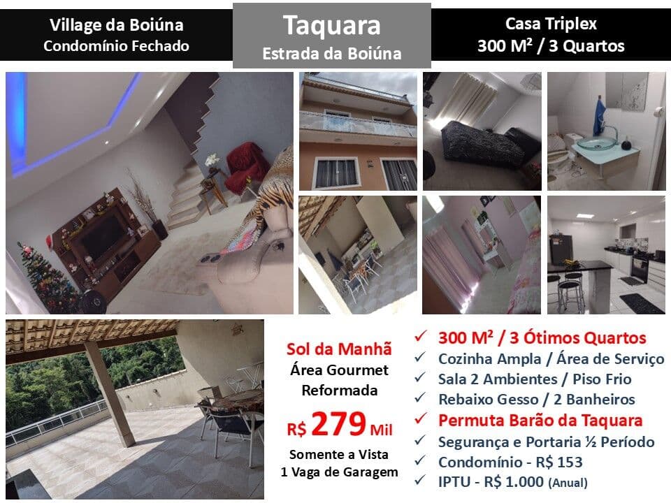 Casa JPA Taquara Village da Boiúna 300M²