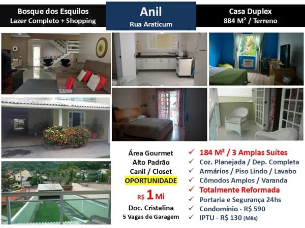 Casa JPA Anil Bosque dos Esquilos 184M²