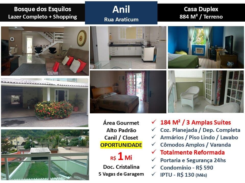 Casa JPA Anil Bosque dos Esquilos 184M²
