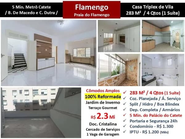 Casa Flamengo Praia do Flamengo 283M²