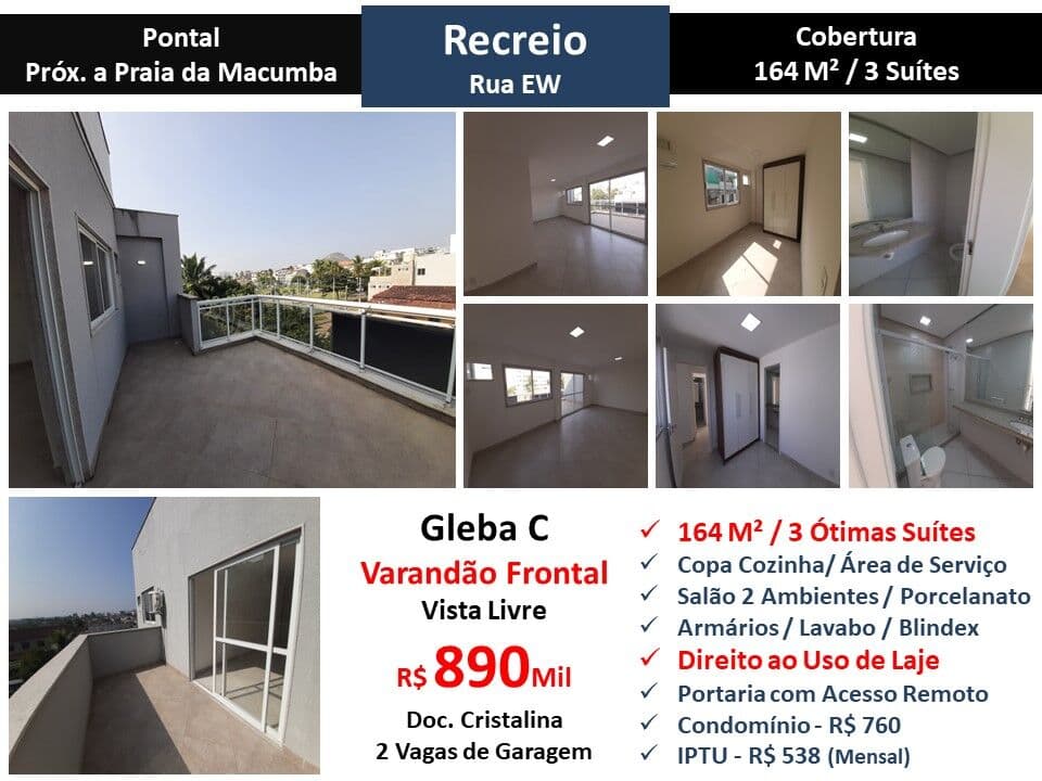 Cob Recreio Gleba C Pontal EW 164M² Linear