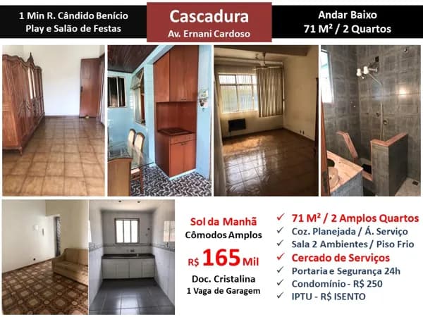 Apto Cascadura Ernani Cardoso 71M²