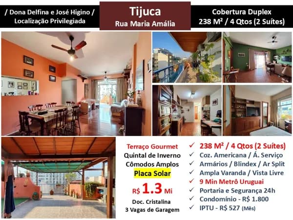 Cob Tijuca Maria Amália 238M²
