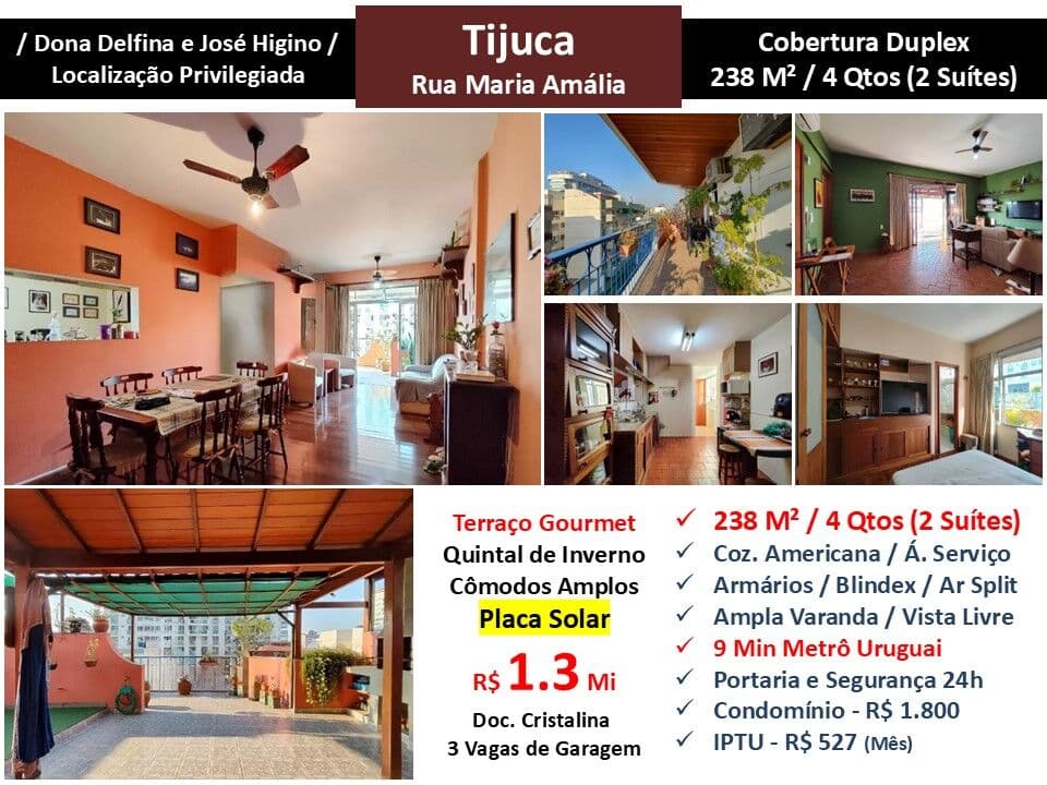 Cob Tijuca Maria Amália 238M²