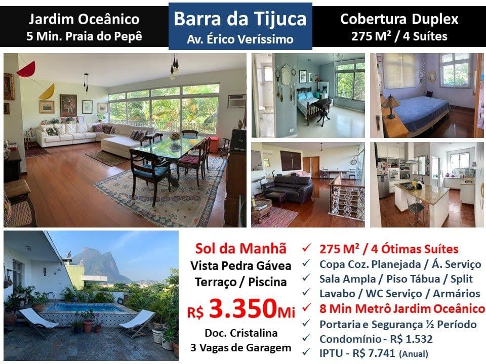Cob Barra da Tijuca JO Érico Veríssimo 275M²
