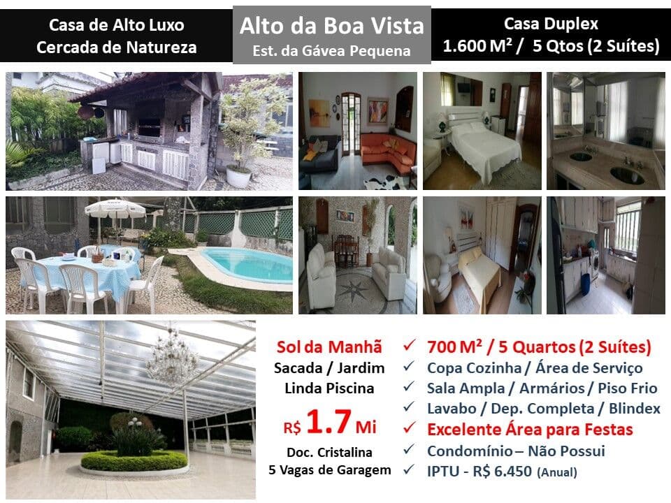Casa Alto da Boa Vista Gávea Pequena 740M²