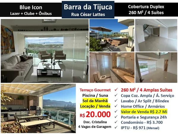 Cob Barra da Tijuca Blue Icon 260M²
