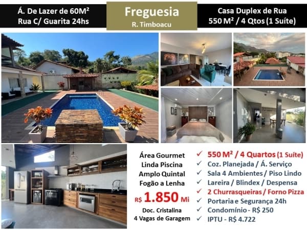 Casa JPA Freguesia Timboacu 550M²
