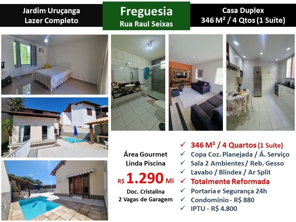 Casa JPA Freguesia Jardim Uruçanga 346M