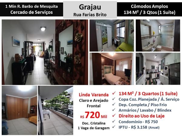 Apto Grajaú Farias Brito 134M²