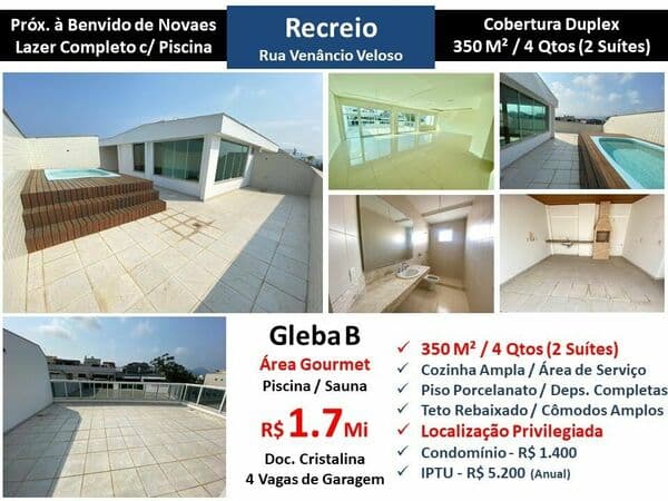 Cob Recreio Gleba B Venâncio Veloso 350M²