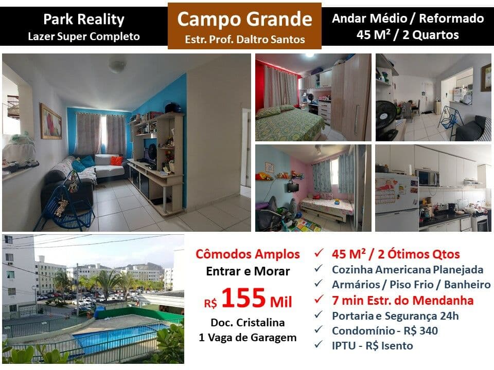 Apto Campo Grande Park Reality 45M²