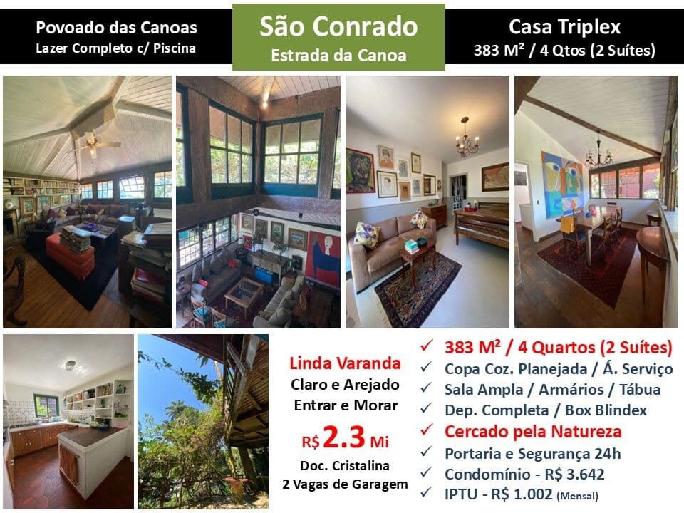 Casa Joá Povoado das Canoas 383M²
