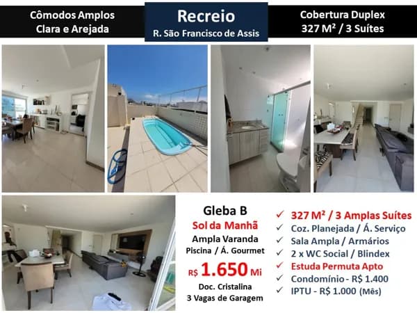 Cob Recreio Gleba B São Francisco de Assis 327M²