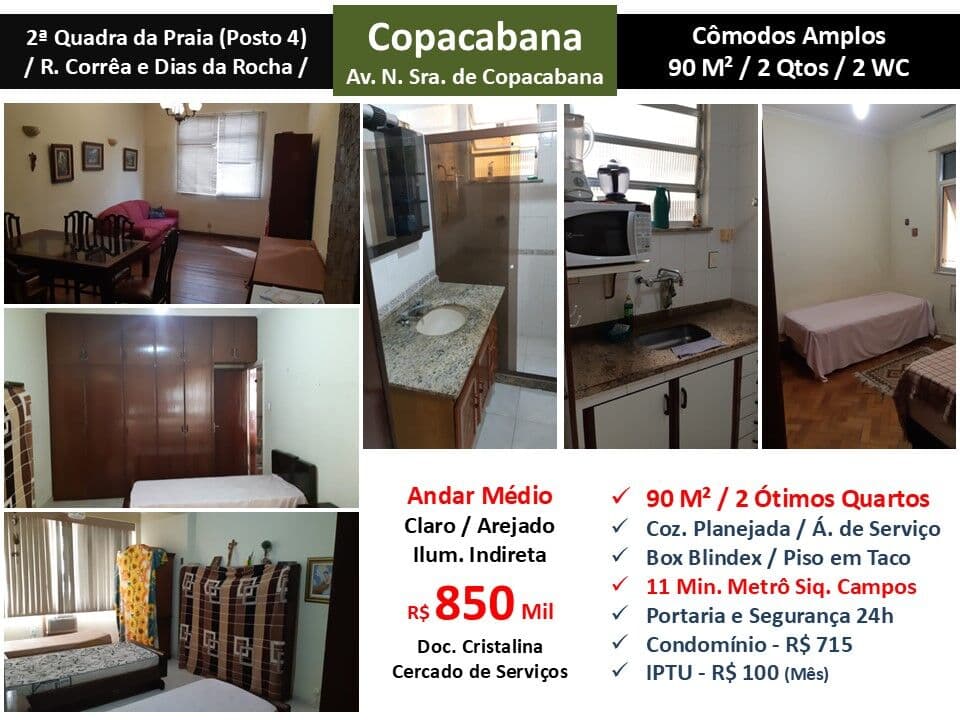 Apto Copacabana N.S. de Copacabana 90M² 6