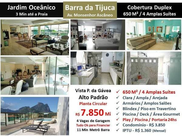 Apartamento em Rio de Janeiro - Barra da Tijuca