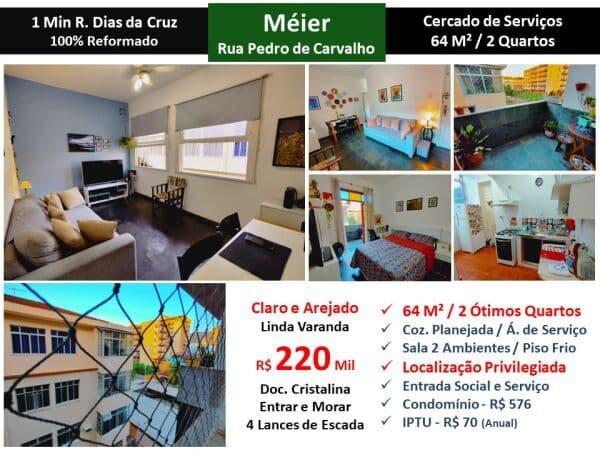Apto Meier Pedro de Carvalho 64M²