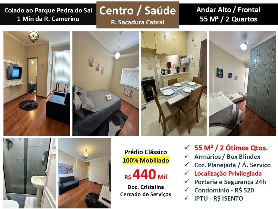 Apto Centro Sacadura Cabral 55M²
