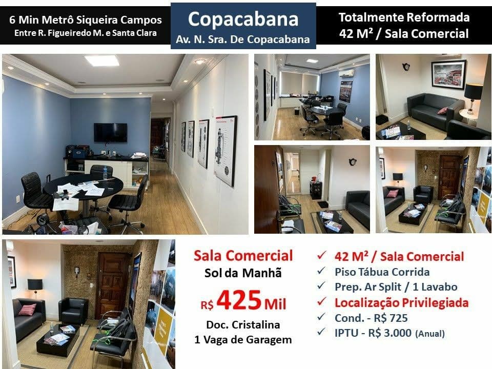 Sala Copacabana N.S. de Copacabana 42M²