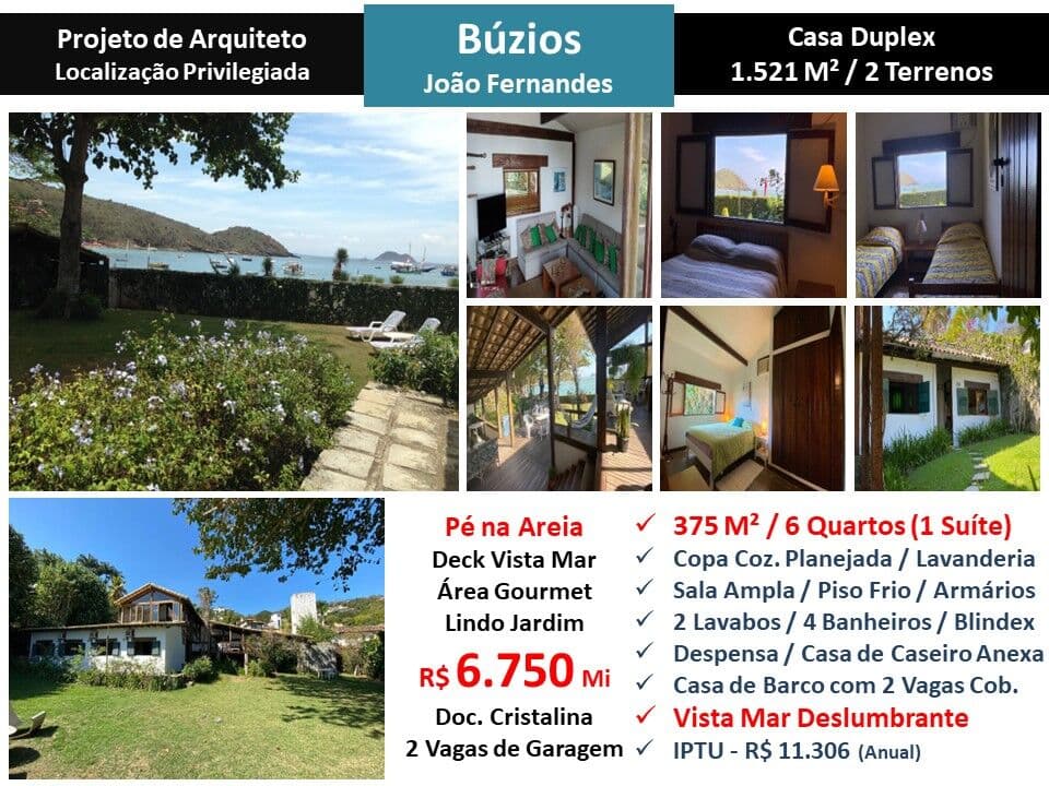 Casa Búzios João Fernandes 375M²