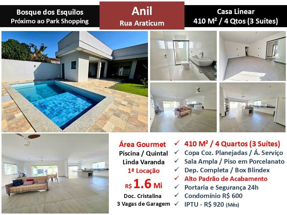 Casa JPA Anil Bosque dos Esquilos 410M²