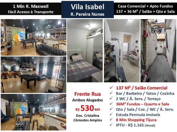 Casa Vila Isabel Pereira Nunes 137M²