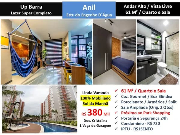 Apto JPA Anil UPBarra 61M² 2