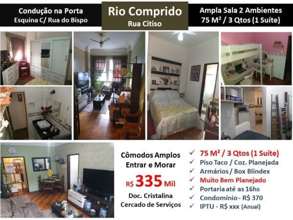 Apto Tijuca Rio Comprido Citiso 75M²
