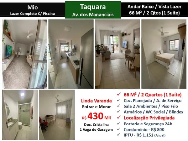 Apto JPA Taquara Mio 66M² 6