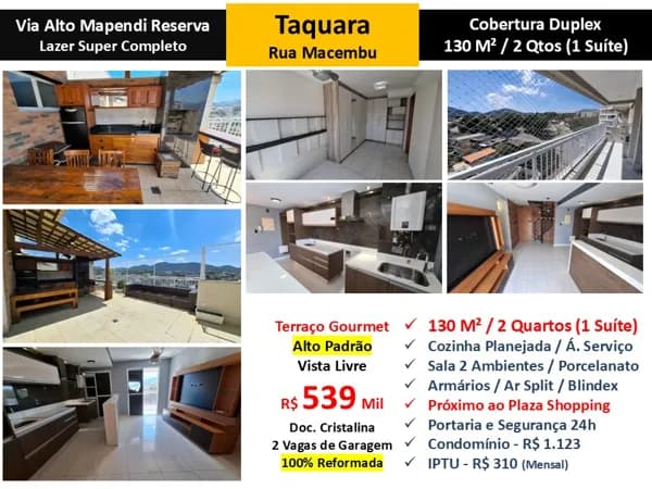 Cob JPA Taquara Via Alto Mapendi Reserva 130M²