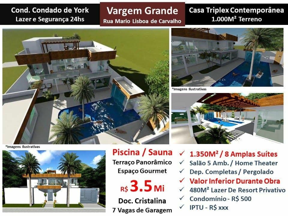 Sobrado em Rio de Janeiro - Vargem Grande