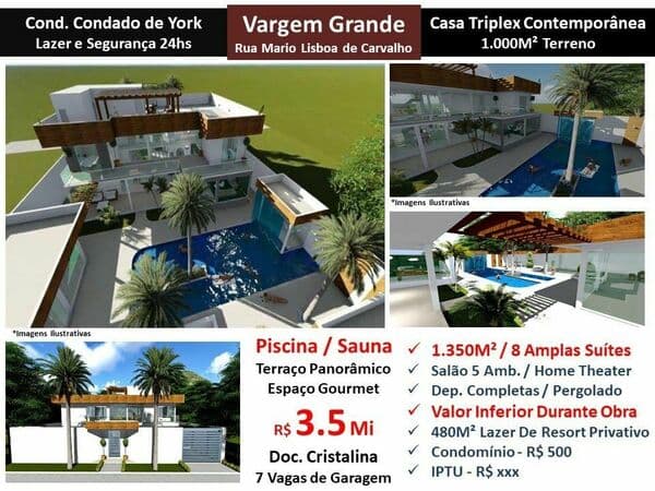 Sobrado em Rio de Janeiro - Vargem Grande