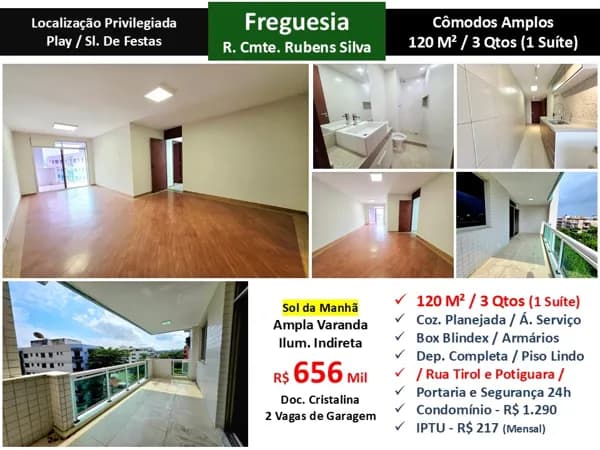 Apto JPA Freguesia Rubens Silva 120M²