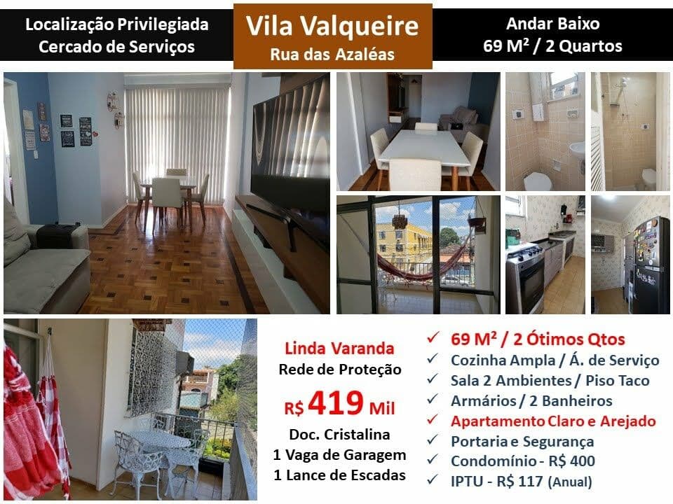 Apto JPA Valqueire Azaleas 69M²