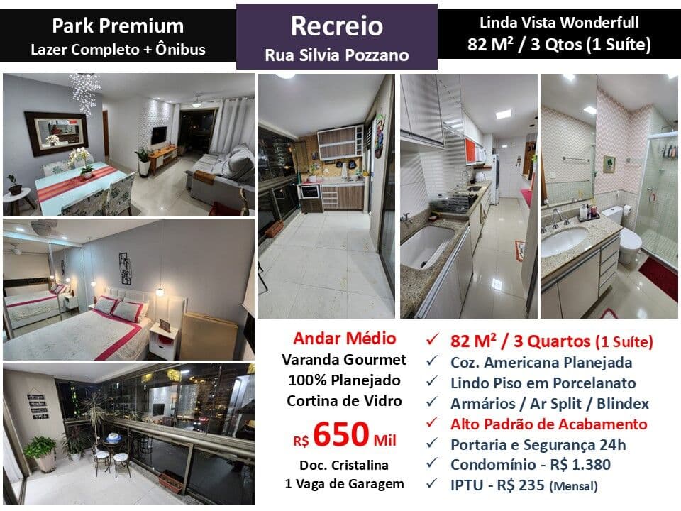 Apto Recreio Zico Park Premium 82M² 18