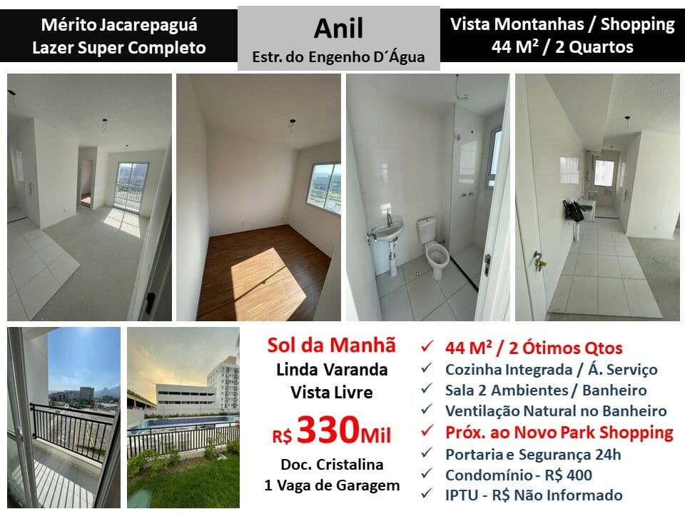 Apto JPA Anil Mérito 44M²