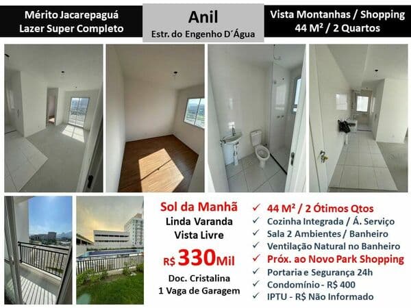 Apto JPA Anil Mérito 44M²