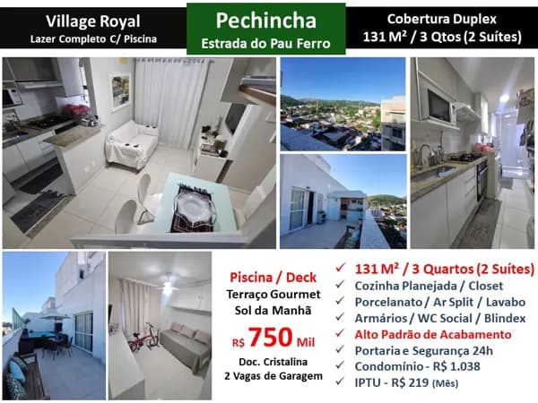 Cob JPA Pechincha Village Royal 131M²