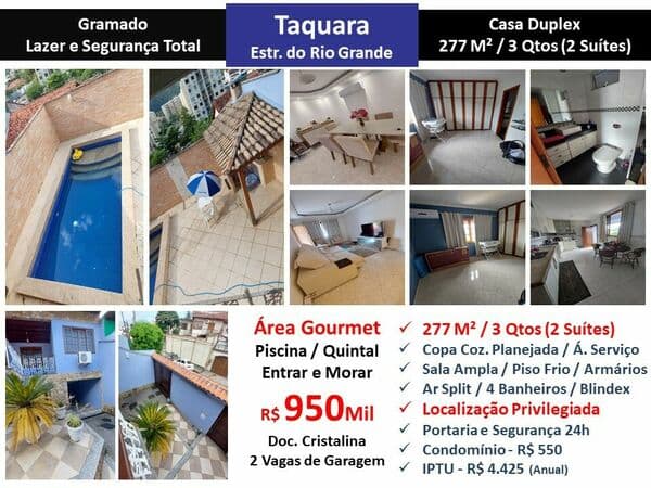 Casa JPA Taquara Gramado 277M²