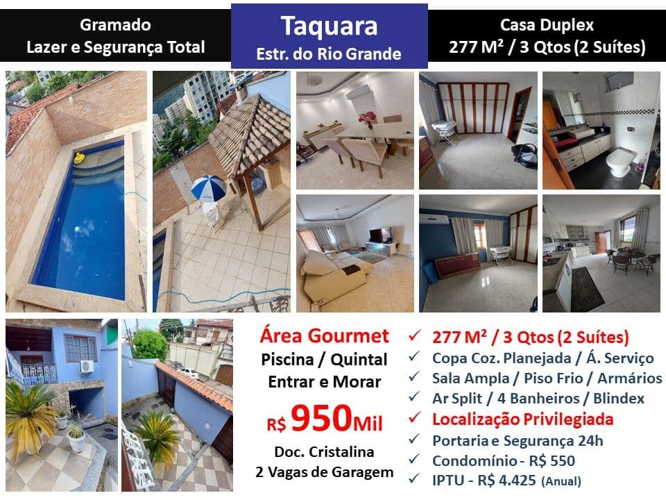 Casa JPA Taquara Gramado 277M²