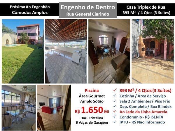 Casa Eng. Dentro General Clarindo 393M²