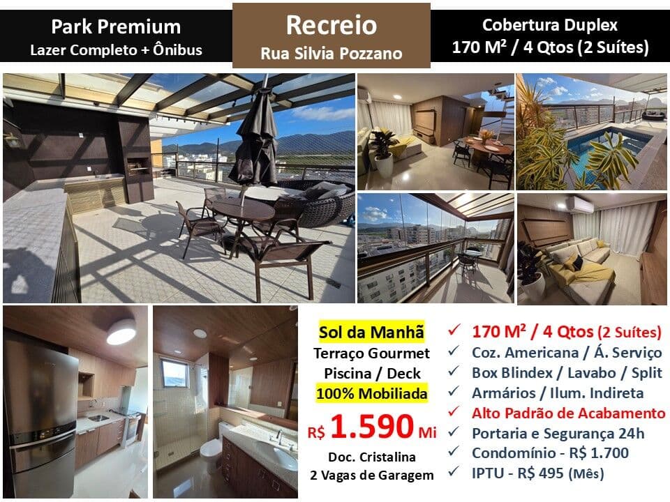 Cob Recreio Zico Park Premium 170M²