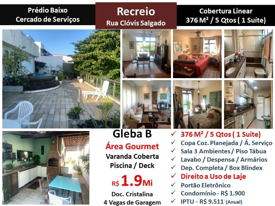Cob Recreio Gleba B Clóvis Salgado 376M² Linear