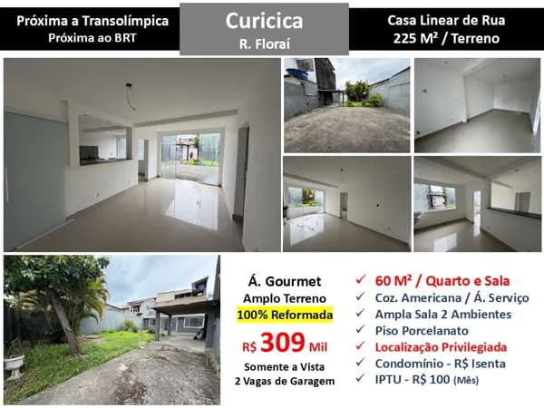 Casa JPA Curicica Floraí 60M²