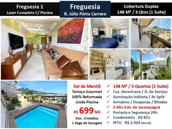 Cob JPA Freguesia Júlio Pôrto Carrero Freguesia 1 148M²