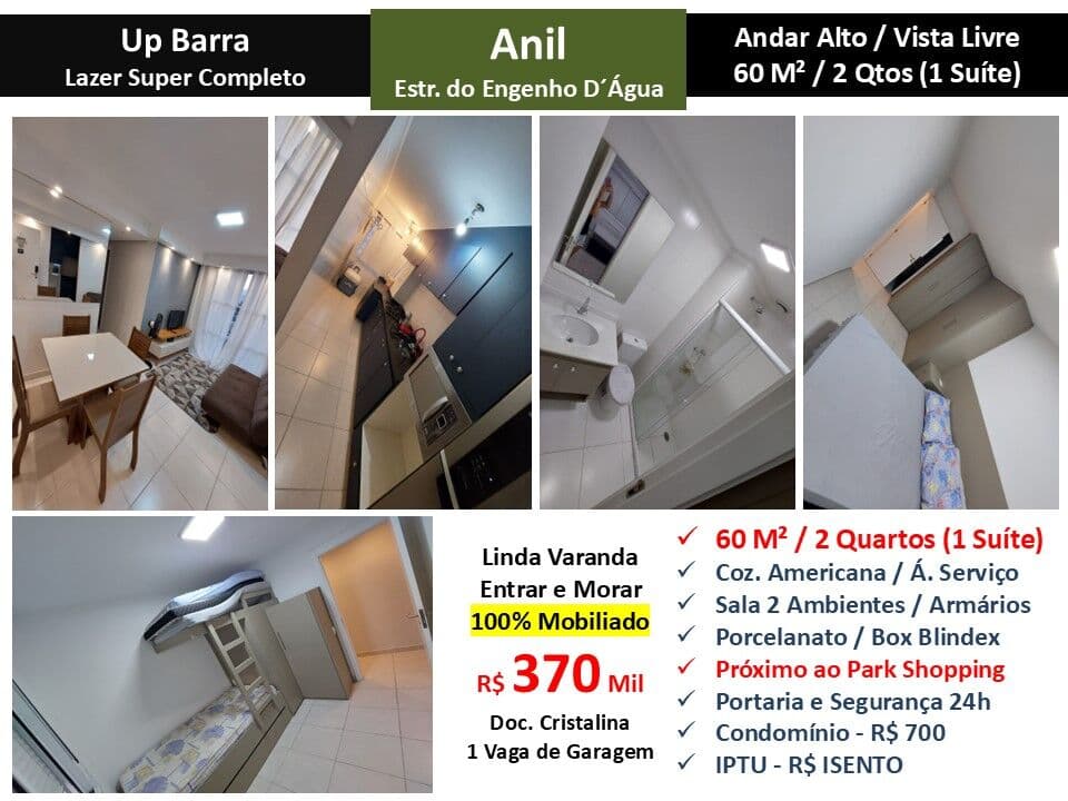 Apto JPA Anil UPBarra 60M² 5