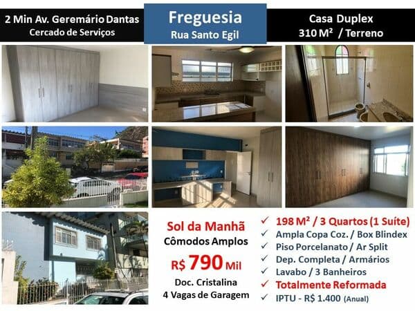 Casa JPA Freguesia Santo Egil 198M²