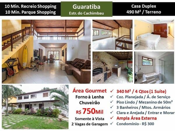 Casa Guaratiba Cachimbau 340M²