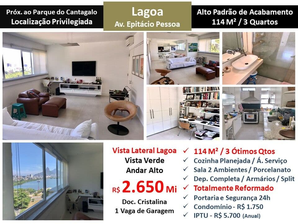 Apto Lagoa Epitácio Pessoa 114M² 2