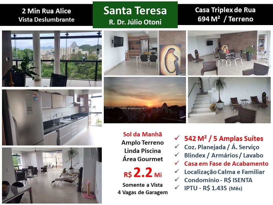 Casa Santa Tereza Dr. Júlio Otoni 542M²